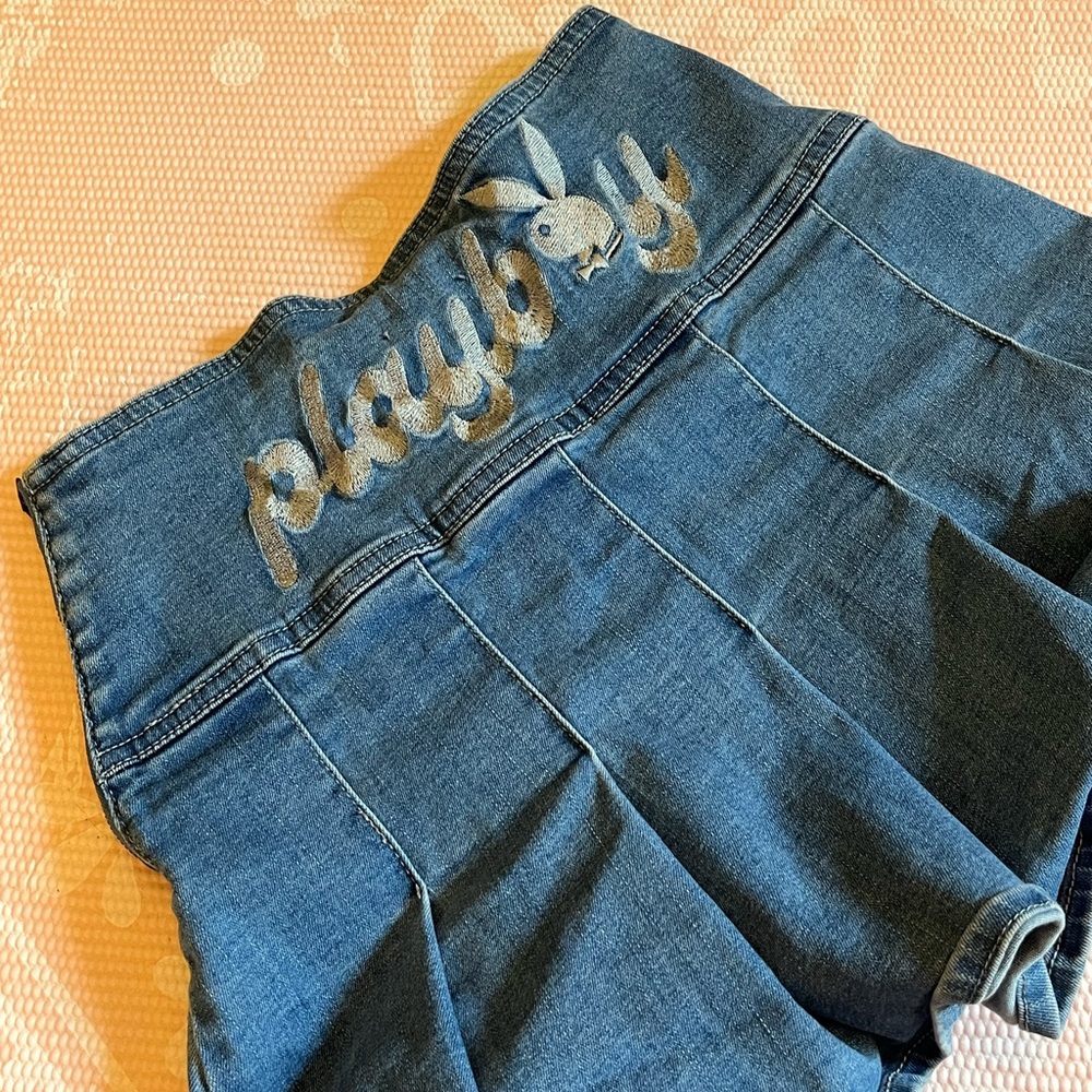 Playboy x Pacsun mini jean skirt